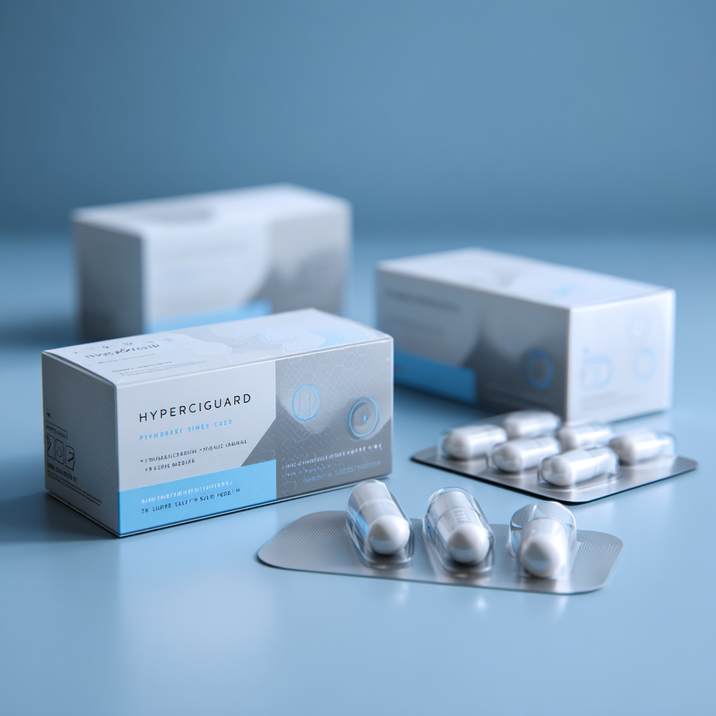 product package on neutral background